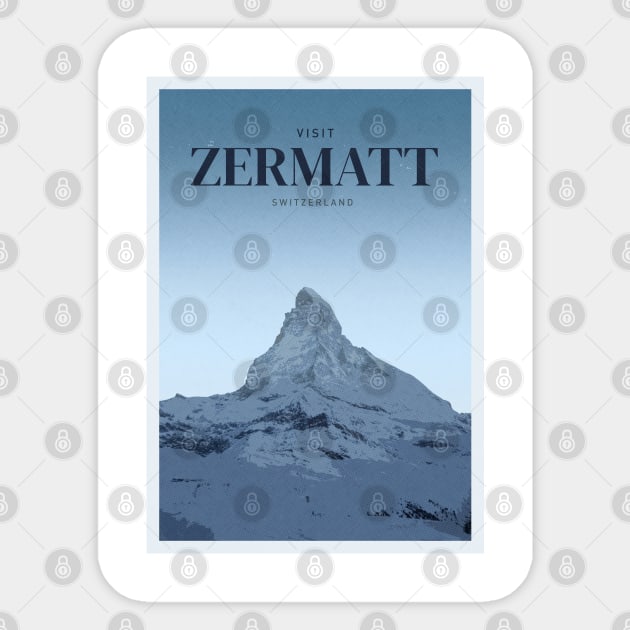 Visit Zermatt Sticker by Mercury Club